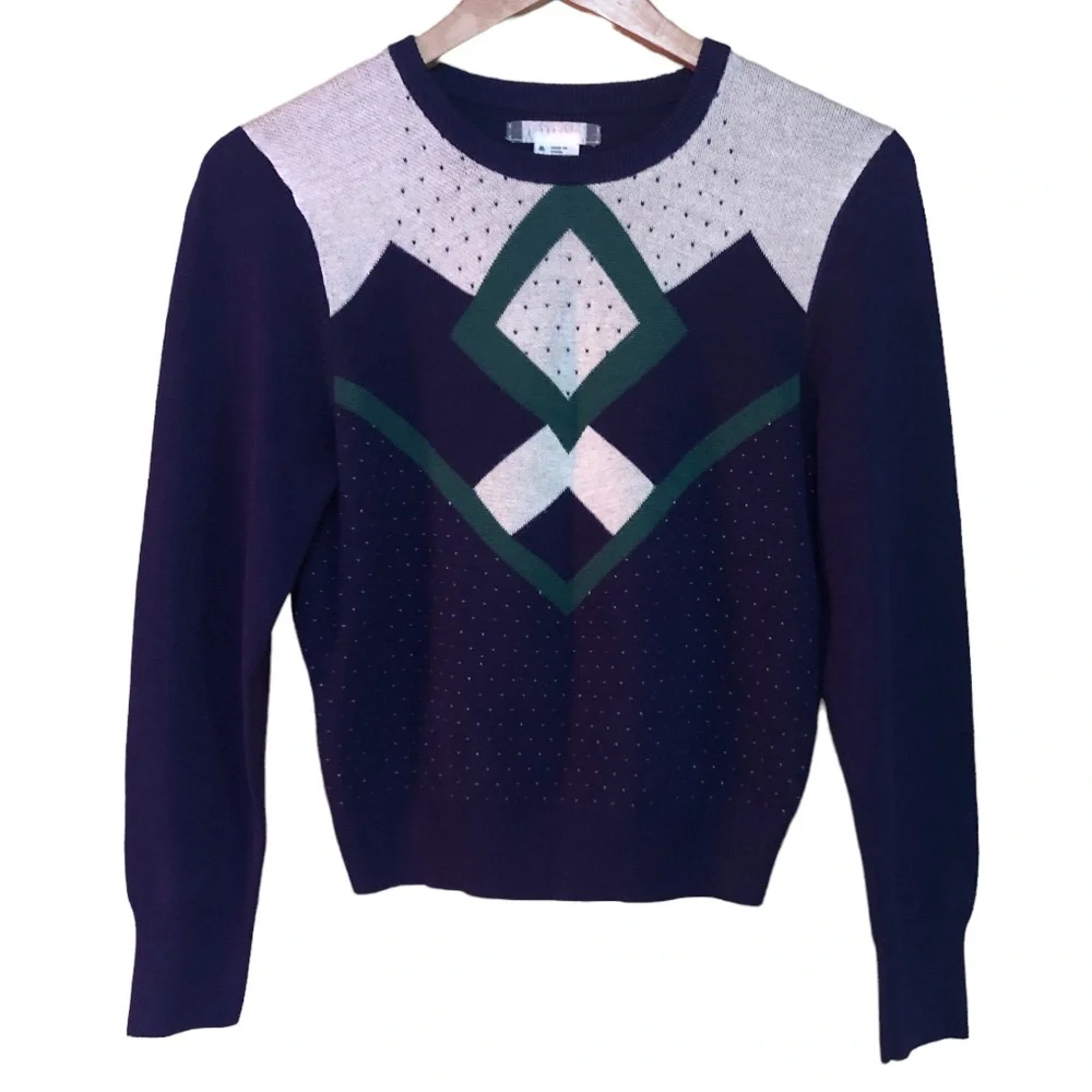 Urban Outfitters cooperative Jessie Patterned Pullover Sweater